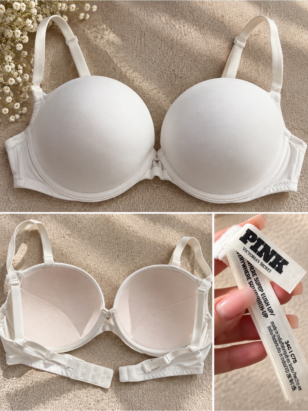 PINK by Victoria's Secret White Everyday Push-Up Bra